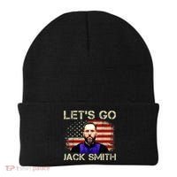 Lets Go Jack Smith For President USA Flag Beanie thumb 0
