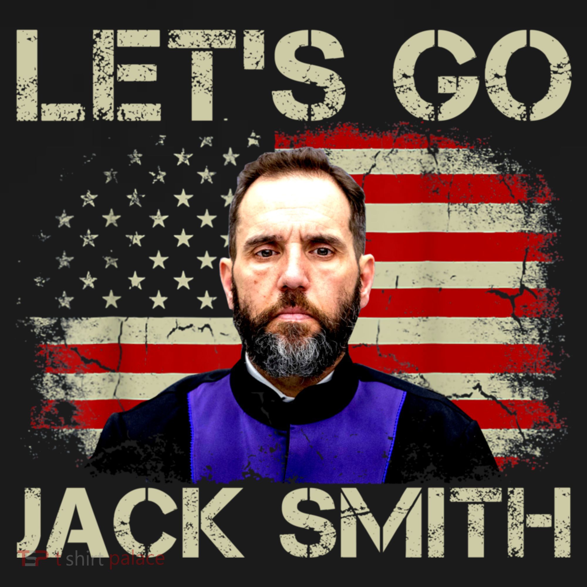 Lets Go Jack Smith For President USA Flag Women's Hoodie