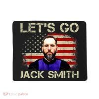 Lets Go Jack Smith For President USA Flag Mousepad thumb 0