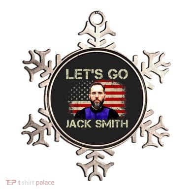 Lets Go Jack Smith For President USA Flag Ornament