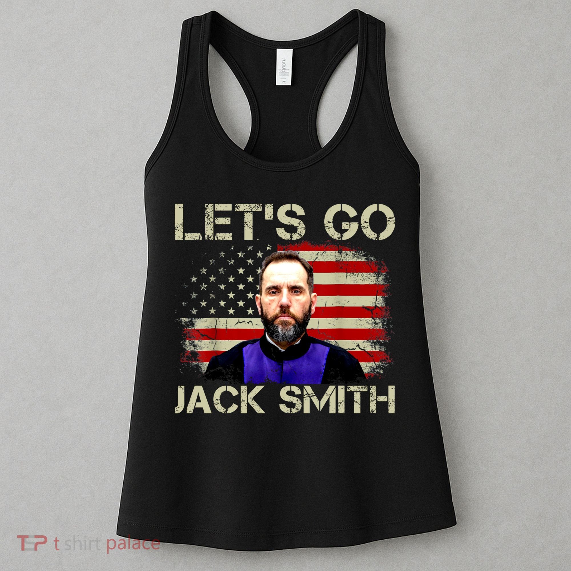 Lets Go Jack Smith For President USA Flag Women's Tank Top