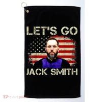 Lets Go Jack Smith For President USA Flag Golf Towel thumb 0