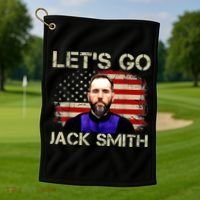 Lets Go Jack Smith For President USA Flag Golf Towel thumb 1