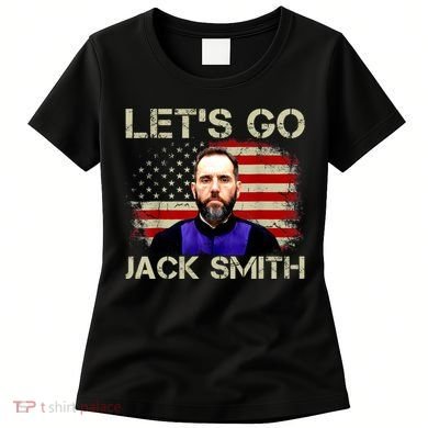 Lets Go Jack Smith For President USA Flag Women's T-Shirt