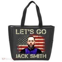 Lets Go Jack Smith For President USA Flag Tote Bag thumb 0