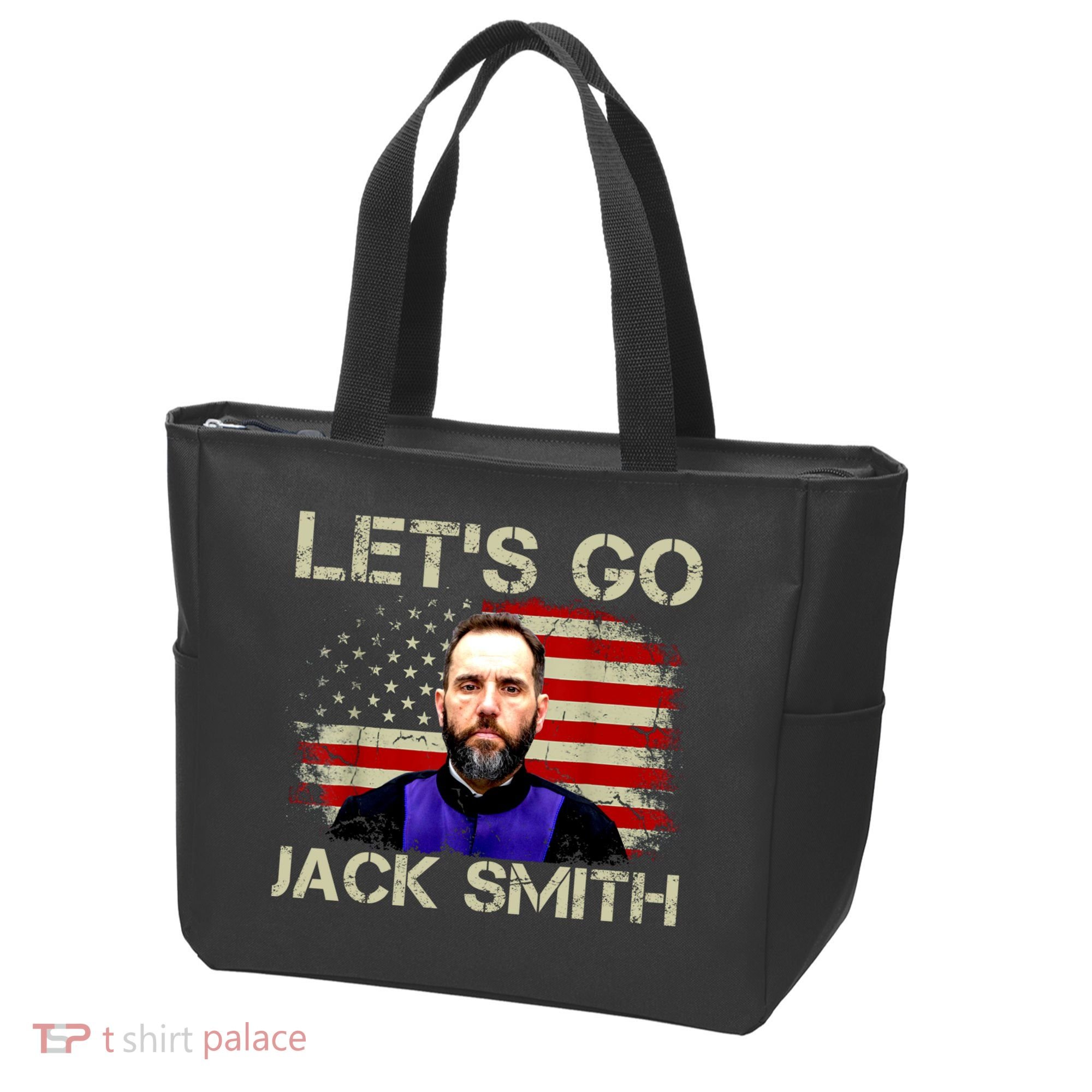 Lets Go Jack Smith For President USA Flag Tote Bag