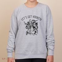 LetS Get Kraken Giant Squid Octopus Funny Pun Women's Sweatshirt thumb 0