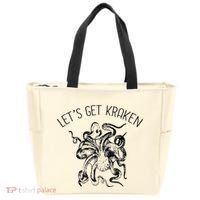 LetS Get Kraken Giant Squid Octopus Funny Pun Tote Bag thumb 0