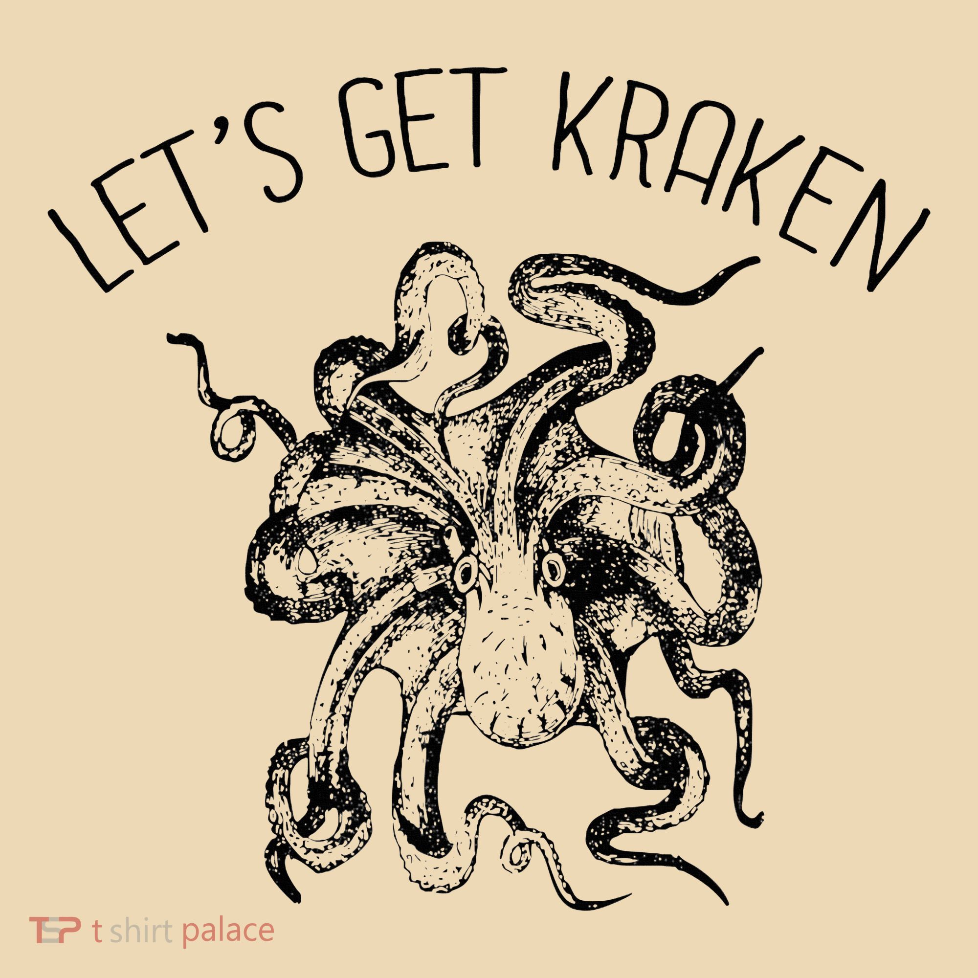 LetS Get Kraken Giant Squid Octopus Funny Pun Tote Bag