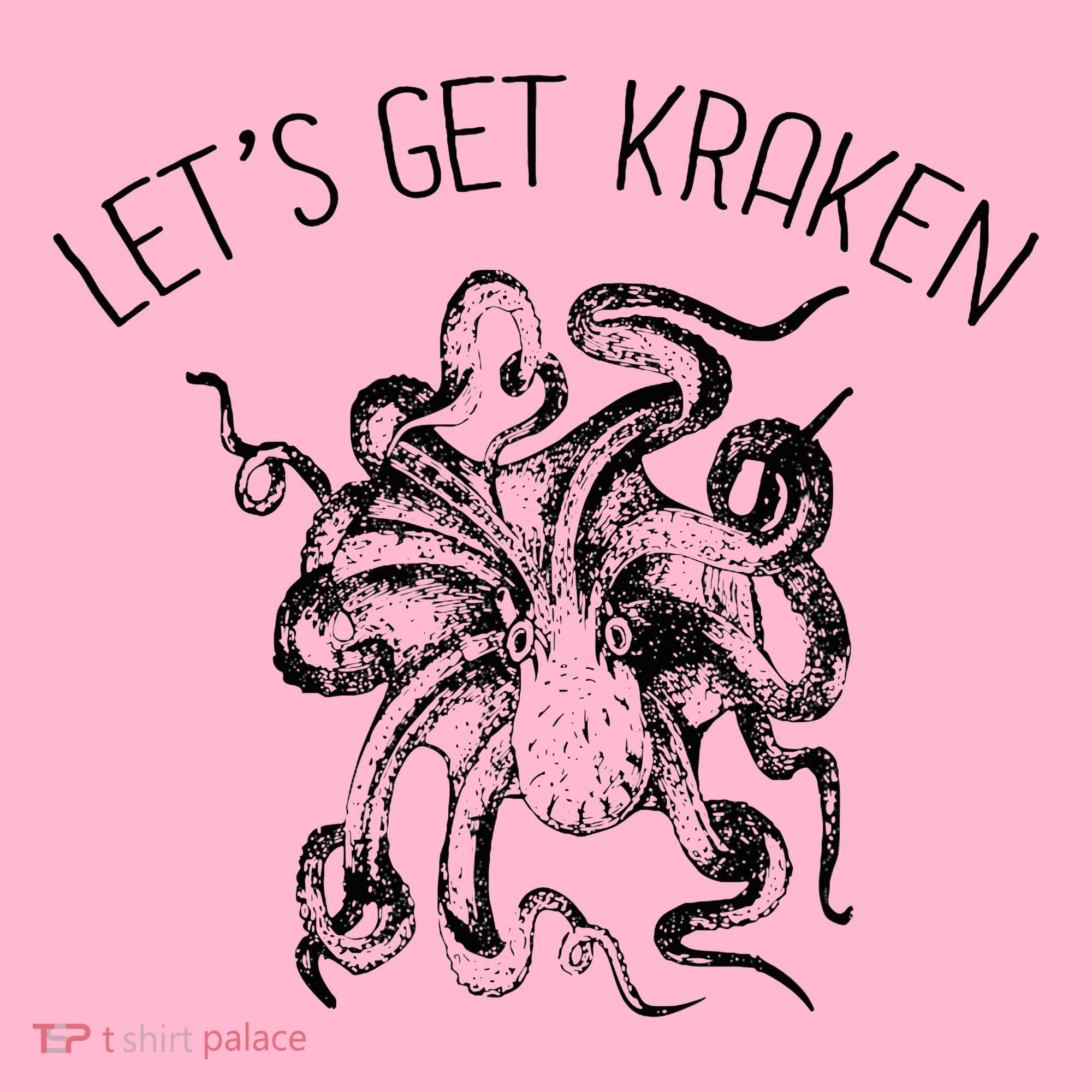 LetS Get Kraken Giant Squid Octopus Funny Pun Coaster
