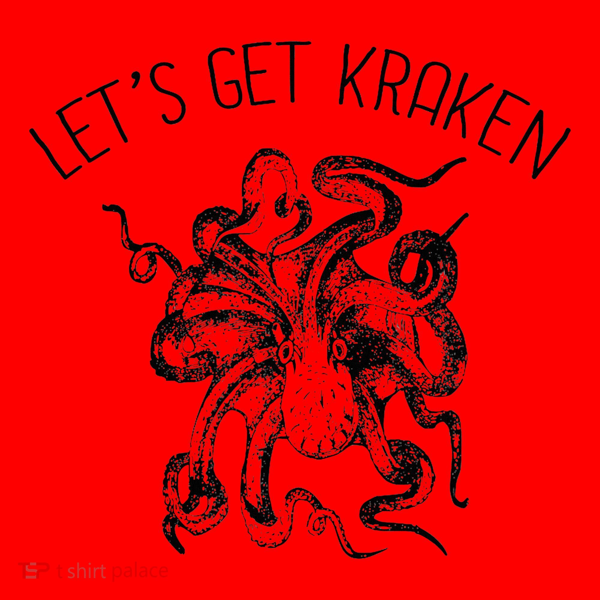 LetS Get Kraken Giant Squid Octopus Funny Pun Santa Hat