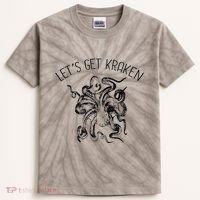 LetS Get Kraken Giant Squid Octopus Funny Pun Kids Tie-Dye T-Shirt thumb 0