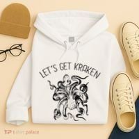 LetS Get Kraken Giant Squid Octopus Funny Pun Hoodie thumb 4