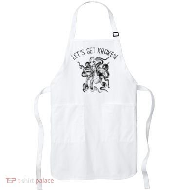 LetS Get Kraken Giant Squid Octopus Funny Pun Apron