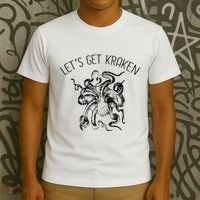 LetS Get Kraken Giant Squid Octopus Funny Pun T-Shirt thumb 3