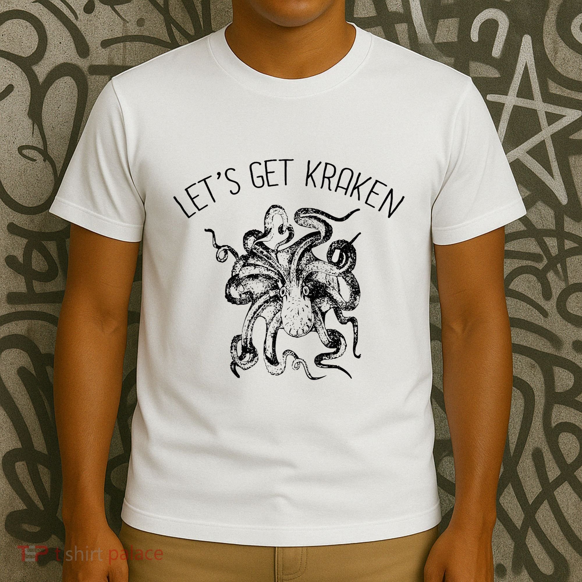 LetS Get Kraken Giant Squid Octopus Funny Pun T-Shirt
