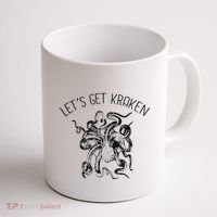 LetS Get Kraken Giant Squid Octopus Funny Pun Coffee Mug thumb 1