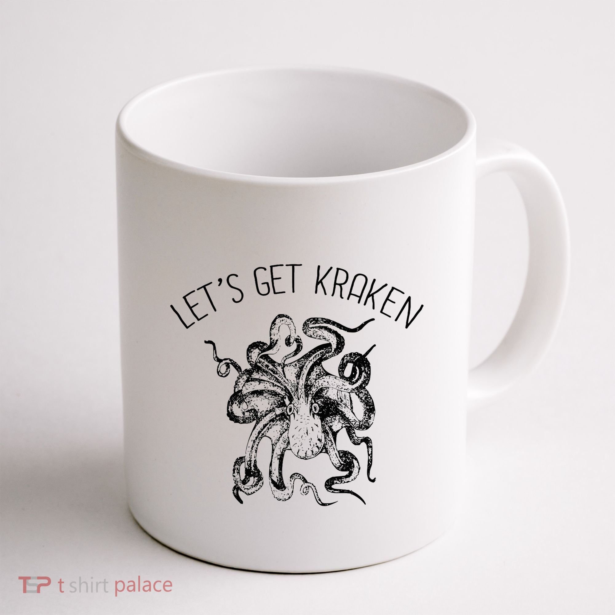 LetS Get Kraken Giant Squid Octopus Funny Pun Coffee Mug