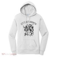 LetS Get Kraken Giant Squid Octopus Funny Pun Women's Hoodie thumb 0