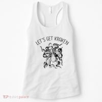LetS Get Kraken Giant Squid Octopus Funny Pun Women's Tank Top thumb 0