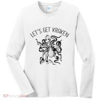 LetS Get Kraken Giant Squid Octopus Funny Pun Women's Long Sleeve Shirt thumb 0