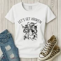 LetS Get Kraken Giant Squid Octopus Funny Pun Women's T-Shirt thumb 3