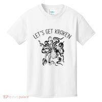 LetS Get Kraken Giant Squid Octopus Funny Pun Kids T-Shirt thumb 0