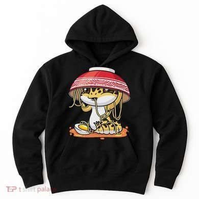 Leopard Gecko Kawaii Lizard Japanese Reptile Ramen Hoodie