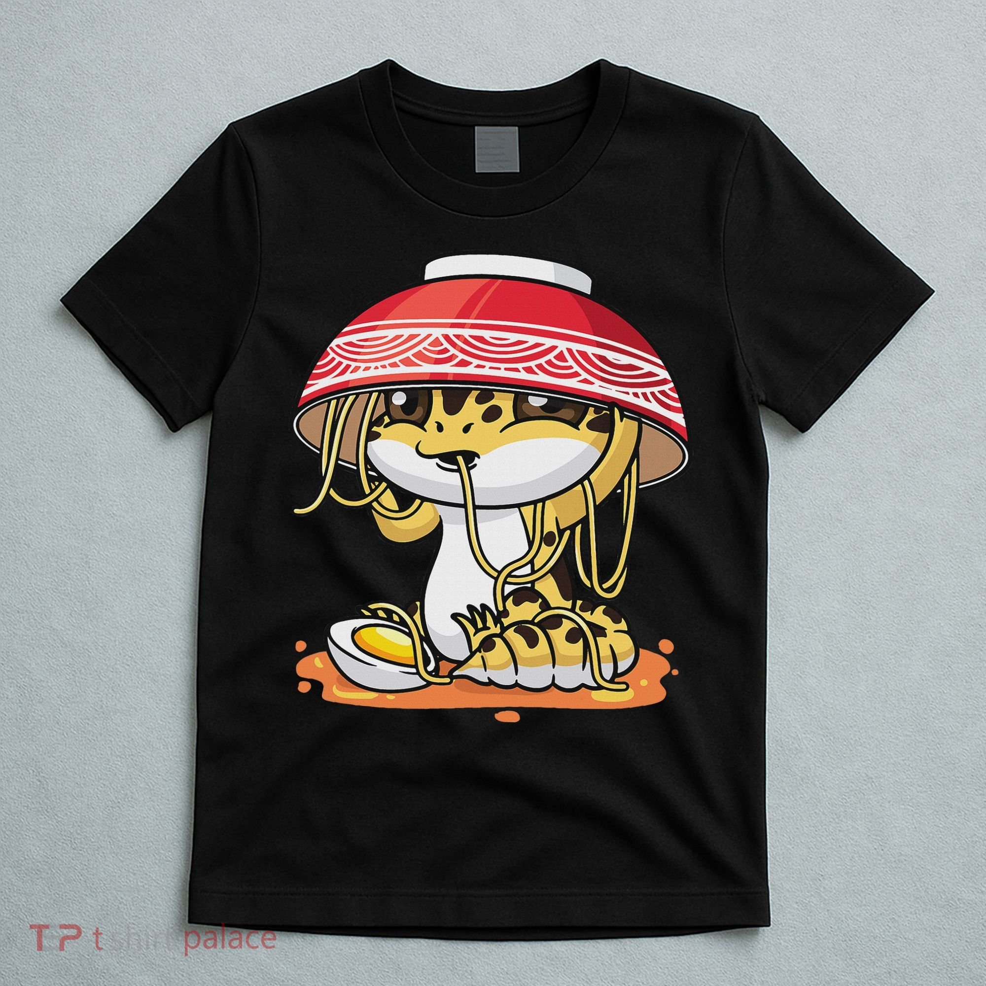 Leopard Gecko Kawaii Lizard Japanese Reptile Ramen T-Shirt