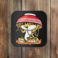 Leopard Gecko Kawaii Lizard Japanese Reptile Ramen Coaster thumb 0