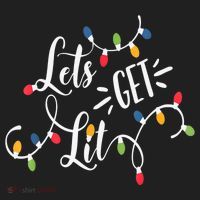 Let's Get Lit Funny Christmas Lights Xmas Maching Pijama TShirt Beanie thumb 2