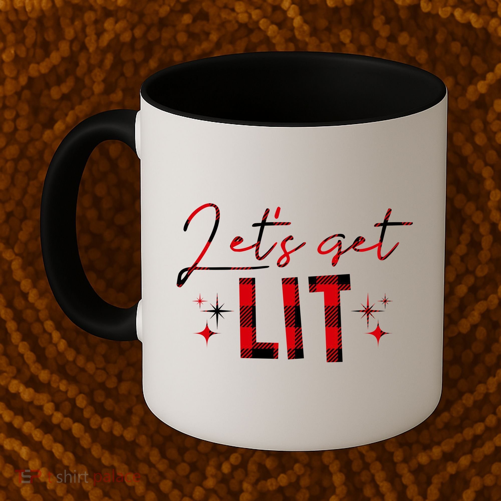 Lets Get Lit Christmas Holiday Party Coffee Mug