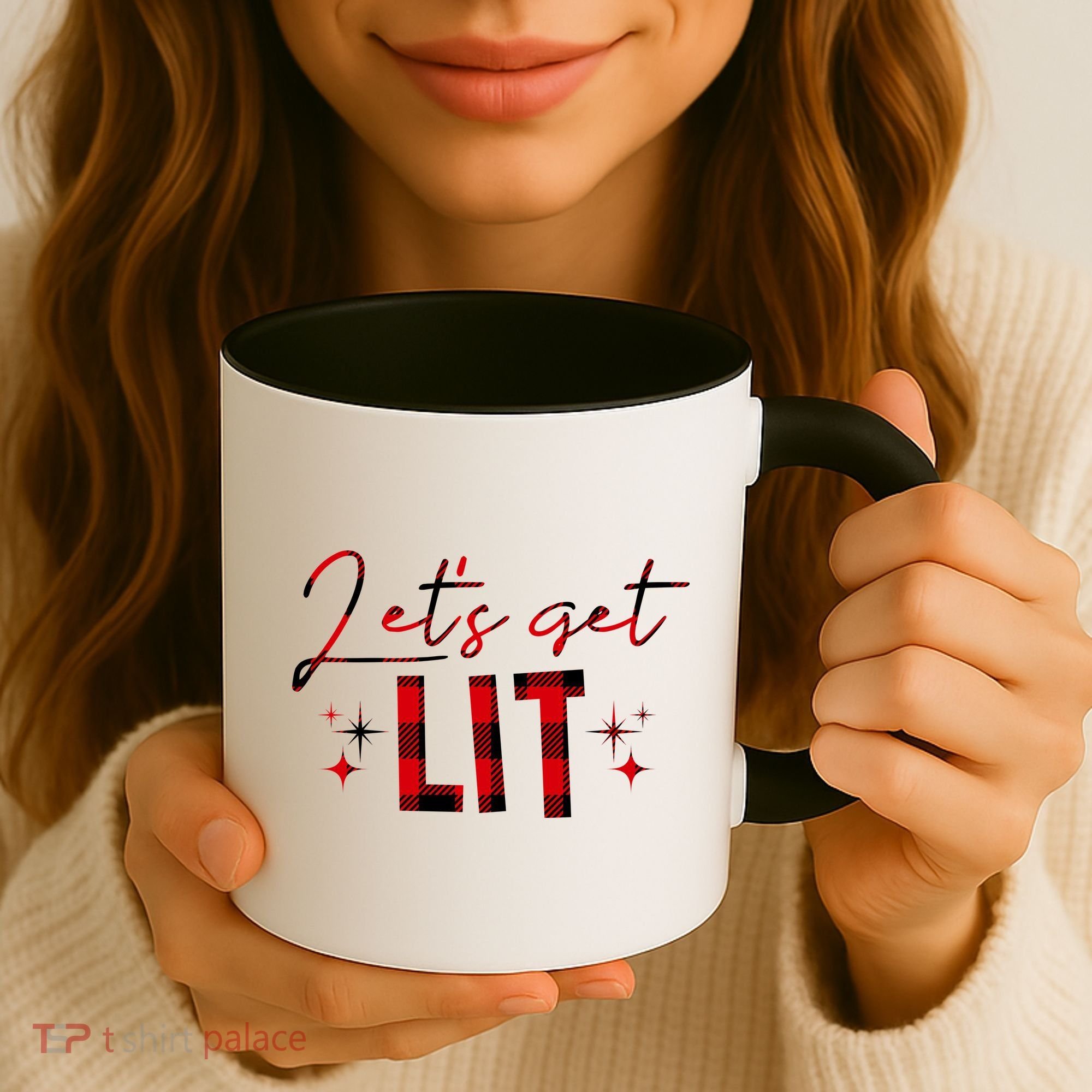 Lets Get Lit Christmas Holiday Party Coffee Mug