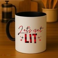 Lets Get Lit Christmas Holiday Party Coffee Mug thumb 4
