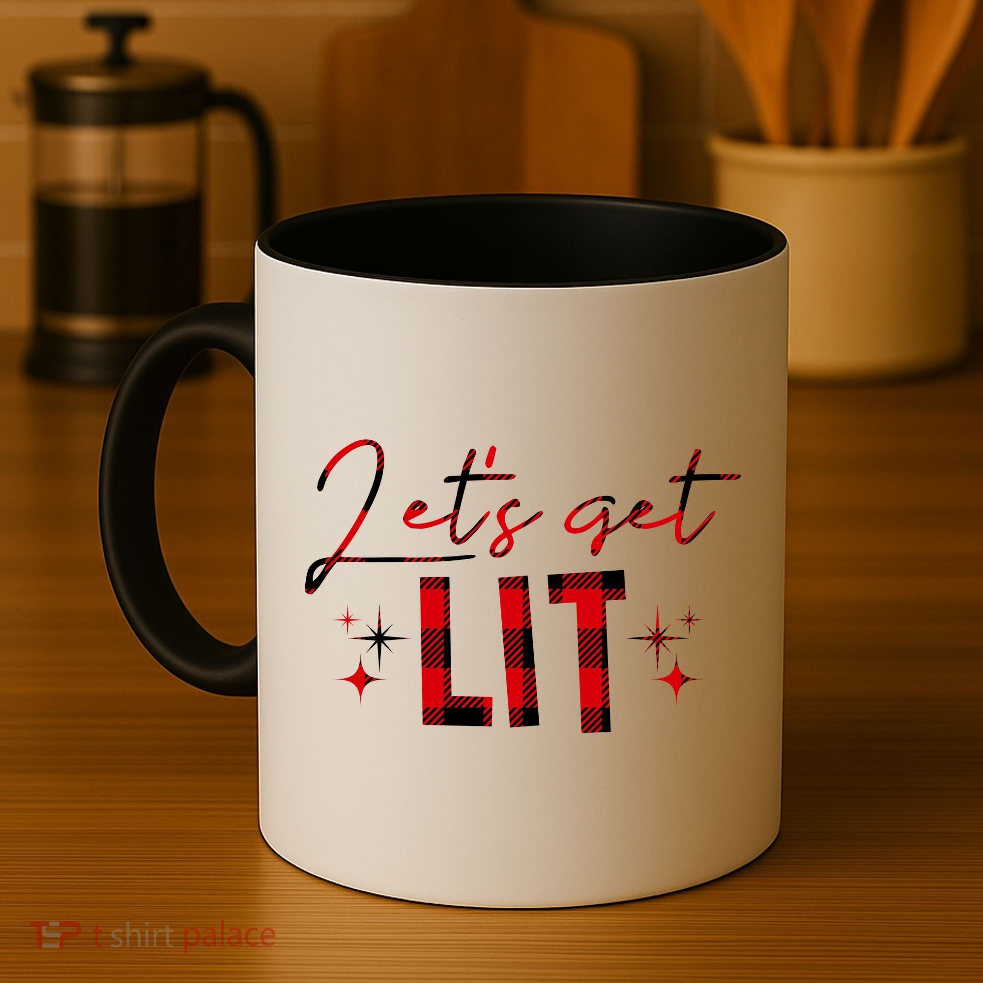 Lets Get Lit Christmas Holiday Party Coffee Mug