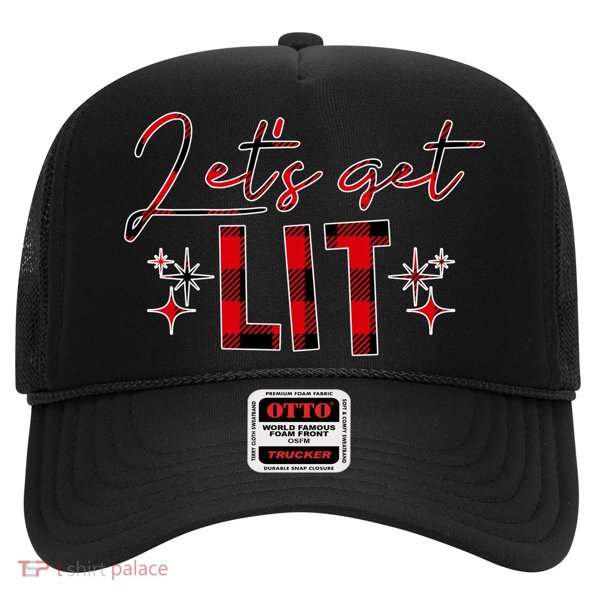 Lets Get Lit Christmas Holiday Party Hat