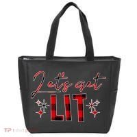 Lets Get Lit Christmas Holiday Party Tote Bag thumb 0