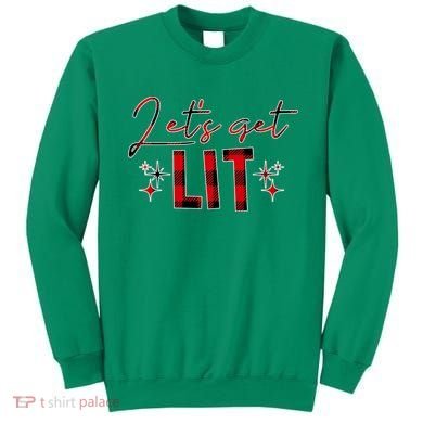Lets Get Lit Christmas Holiday Party Sweatshirt