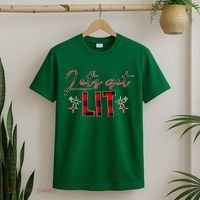 Lets Get Lit Christmas Holiday Party T-Shirt thumb 2