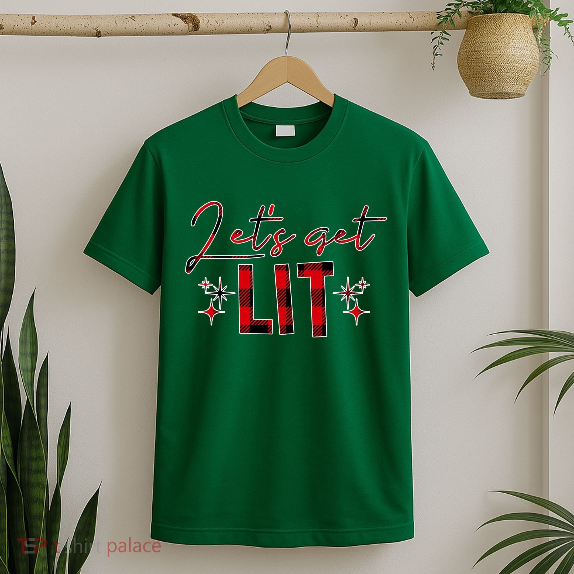 Lets Get Lit Christmas Holiday Party T-Shirt