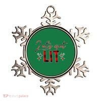 Lets Get Lit Christmas Holiday Party Ornament thumb 0
