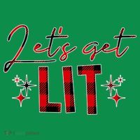 Lets Get Lit Christmas Holiday Party Toddler Hoodie thumb 2