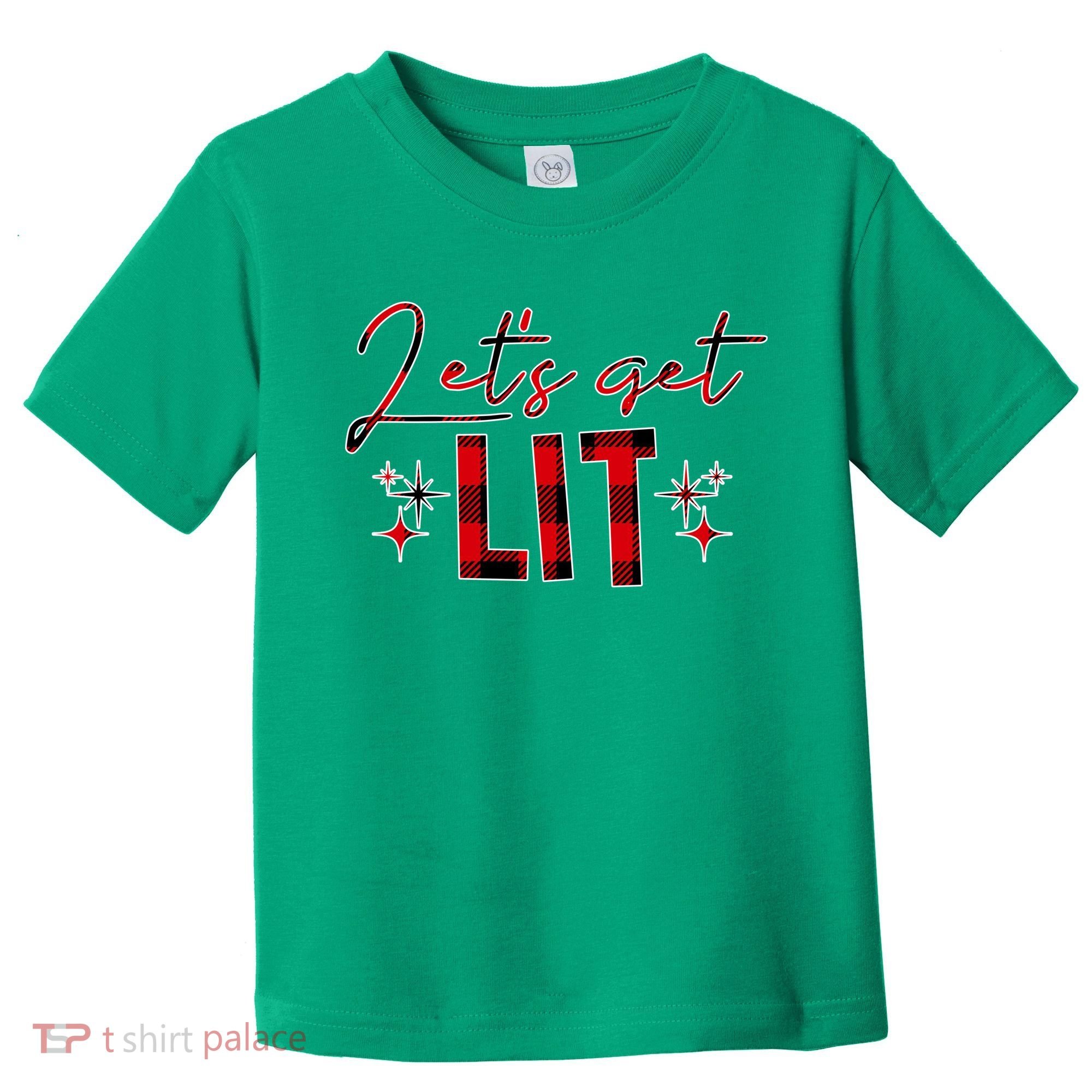 Lets Get Lit Christmas Holiday Party Toddler T-Shirt