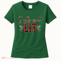 Lets Get Lit Christmas Holiday Party Women's T-Shirt thumb 0