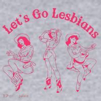 Let's Go Lesbians Subtle Lesbian Live Laugh Lesbian LGBTQ Women's Sweatshirt thumb 2