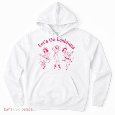 Let's Go Lesbians Subtle Lesbian Live Laugh Lesbian LGBTQ Hoodie