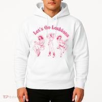 Let's Go Lesbians Subtle Lesbian Live Laugh Lesbian LGBTQ Hoodie thumb 2