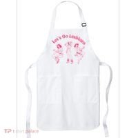 Let's Go Lesbians Subtle Lesbian Live Laugh Lesbian LGBTQ Apron thumb 0