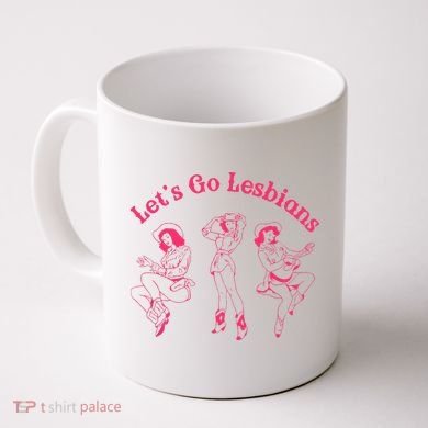 Let's Go Lesbians Subtle Lesbian Live Laugh Lesbian LGBTQ Coffee Mug