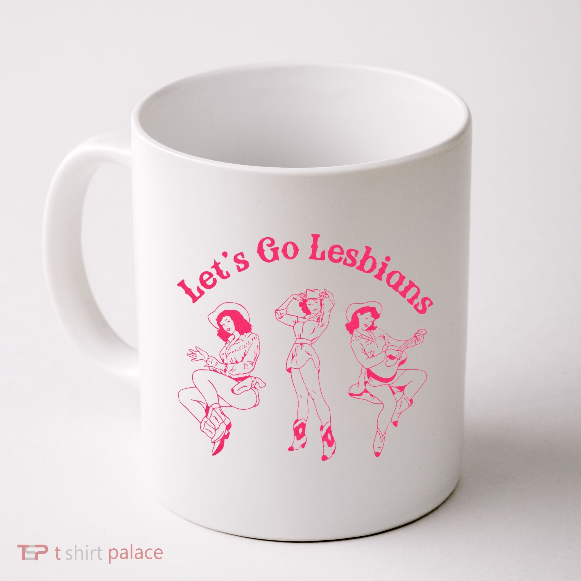 Let's Go Lesbians Subtle Lesbian Live Laugh Lesbian LGBTQ Coffee Mug
